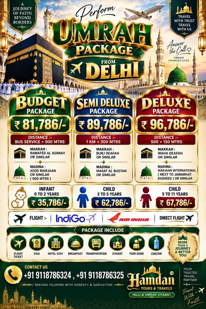 UMRAH FROM DELHI